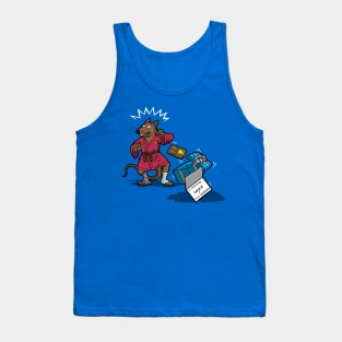 Funny Death Threat Gift Rat Master Cartoon Tank Top